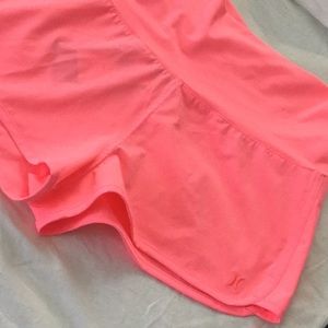 Hot Coral Pink Hurley Foldover Boardshorts